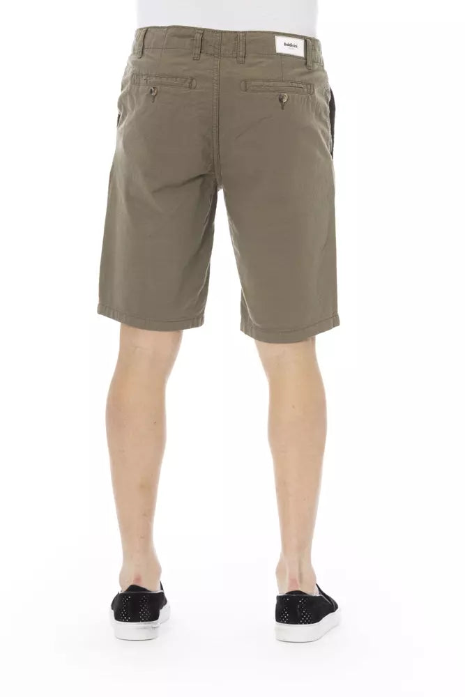 Baldinini Trend Army Cotton Men Bermuda Shorts