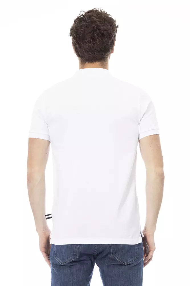 Baldinini Trend White Cotton Polo for Men