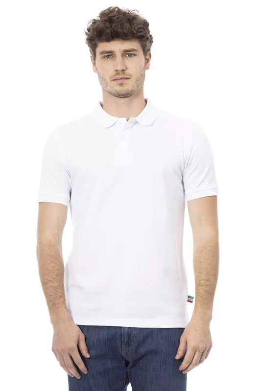 Baldinini Trend White Cotton Polo for Men