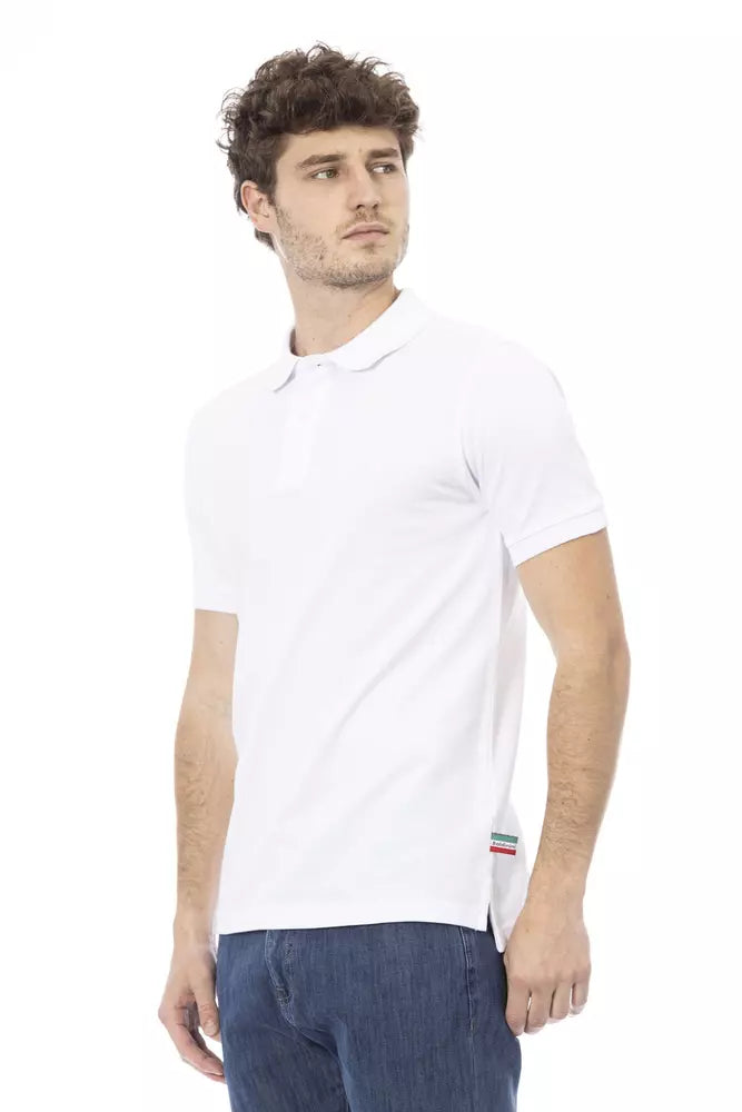 Baldinini Trend White Cotton Polo for Men