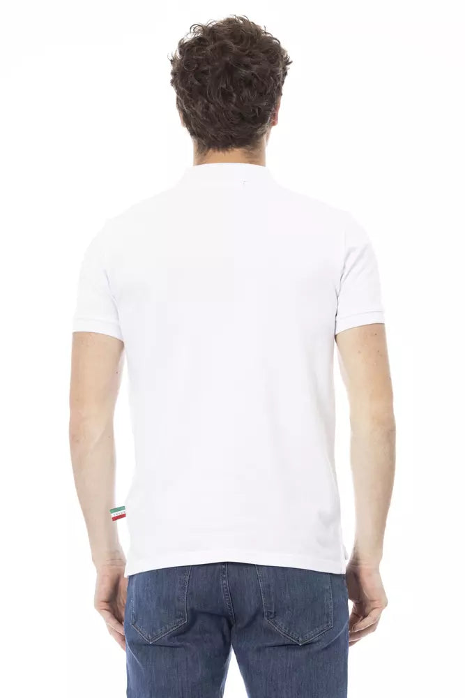 Baldinini Trend White Cotton Polo for Men