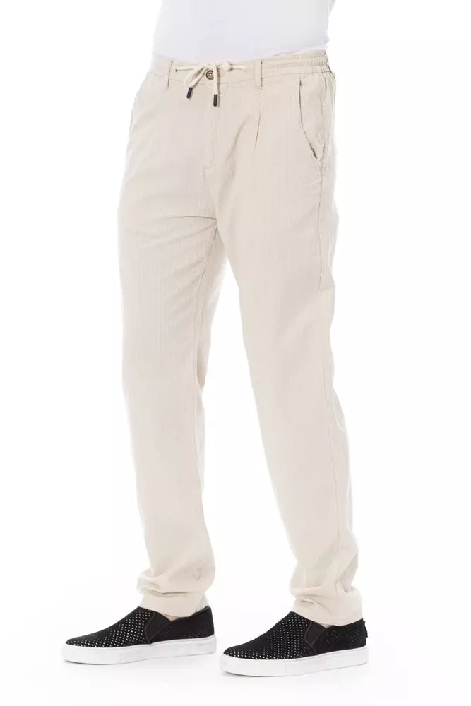 Baldinini Trend Beige Baumwolle Männer Chino Hosen