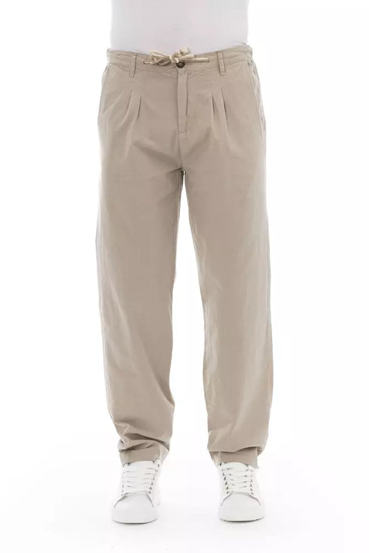 Baldinini Trend Beige Baumwolle Männer Chino Hosen