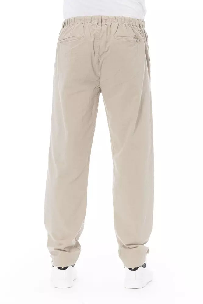 Baldinini Trend Beige Baumwolle Männer Chino Hosen