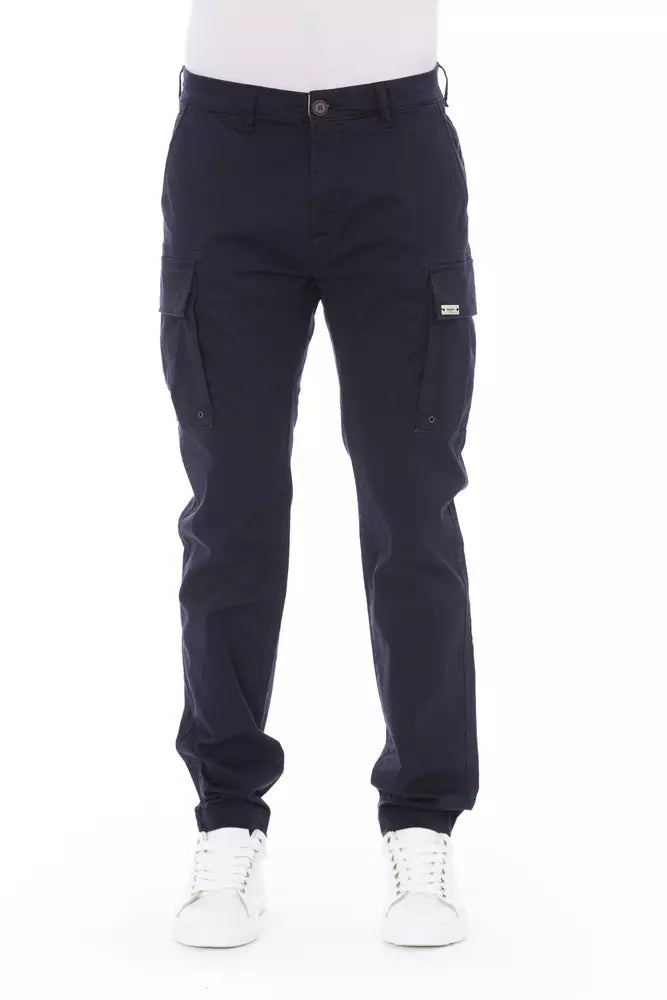 Baldinini Trend Blaue Baumwolle Herren Cargo-Hose