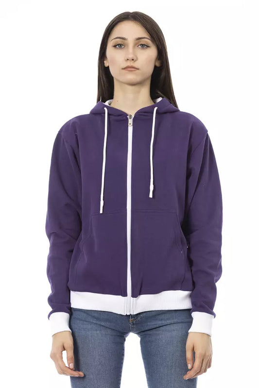 Baldinini Trend Purple Cotton Women's Sweater