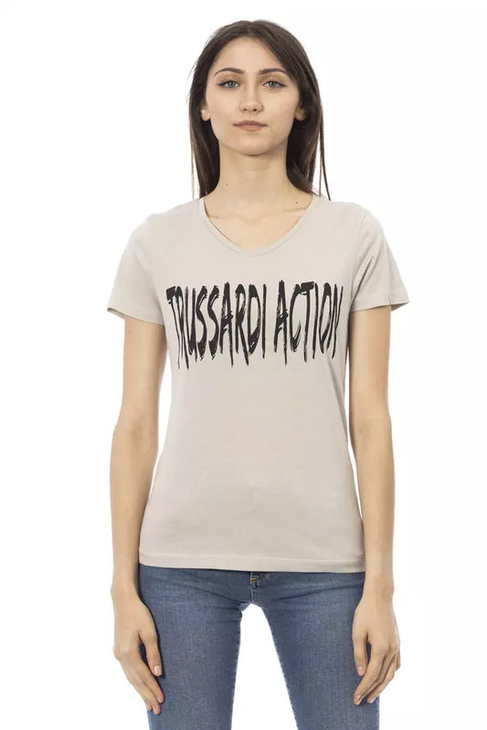 Trussardi Action Beige Baumwolle Damen Top