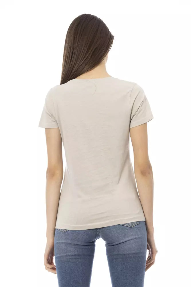 Trussardi Action Beige Cotton Women's Top