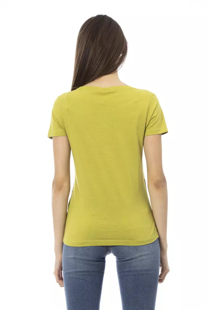 Trussardi Action Green Cotton Top for Women