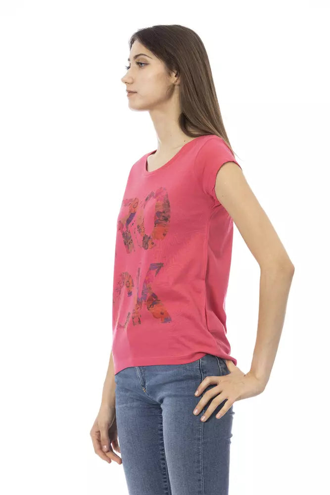 Trussardi Action Pink Cotton Women's Top