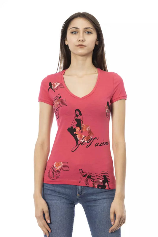 Trussardi Action Pink Cotton Women's Top