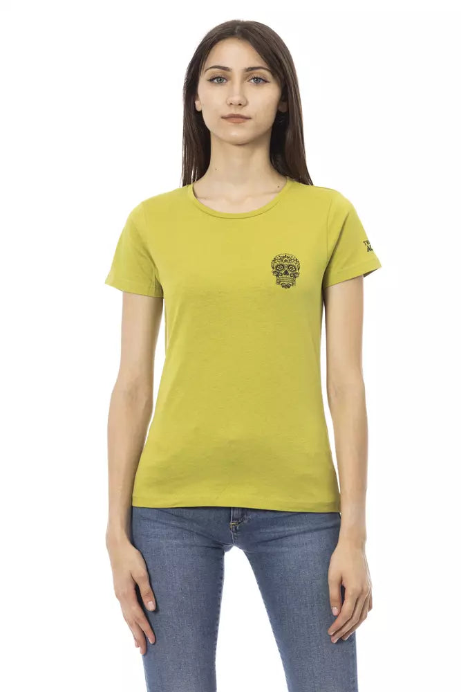 Trussardi Action Green Cotton Top for Women