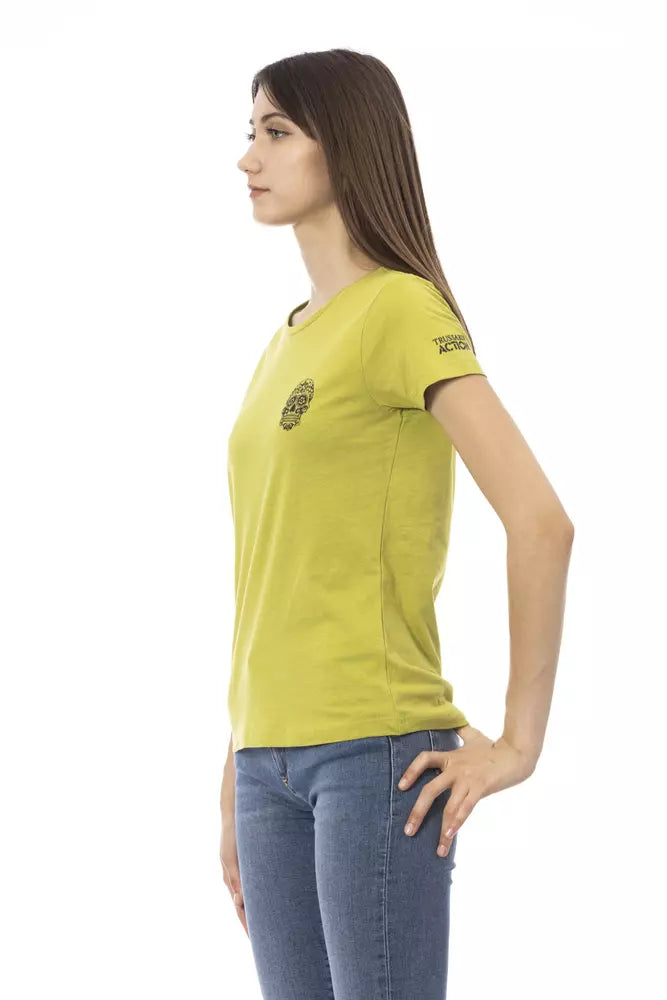 Trussardi Action Green Cotton Top for Women