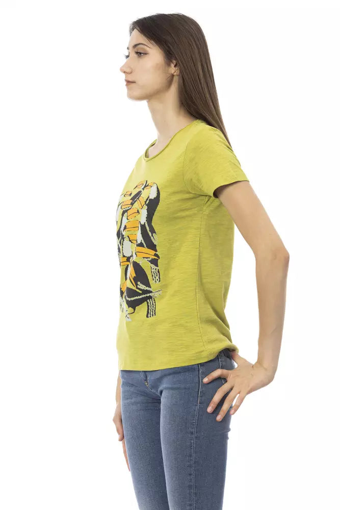 Trussardi Action Green Cotton T-Shirt for Women