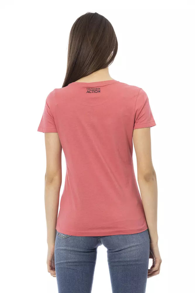 Trussardi Action Rosa Baumwolle Damen Top