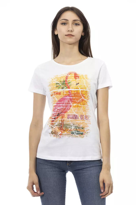 Trussardi Action White Cotton Top for Women