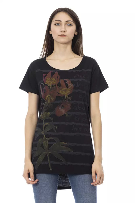 Trussardi Action Black Cotton Top for Women