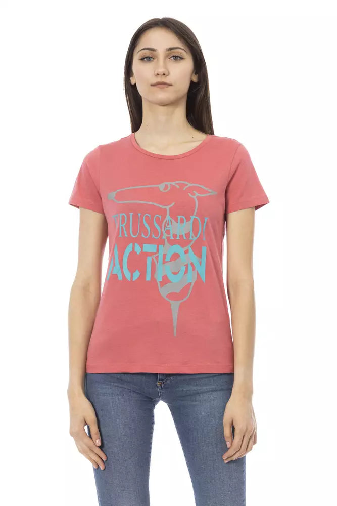 Trussardi Action Pink Cotton Women's Top