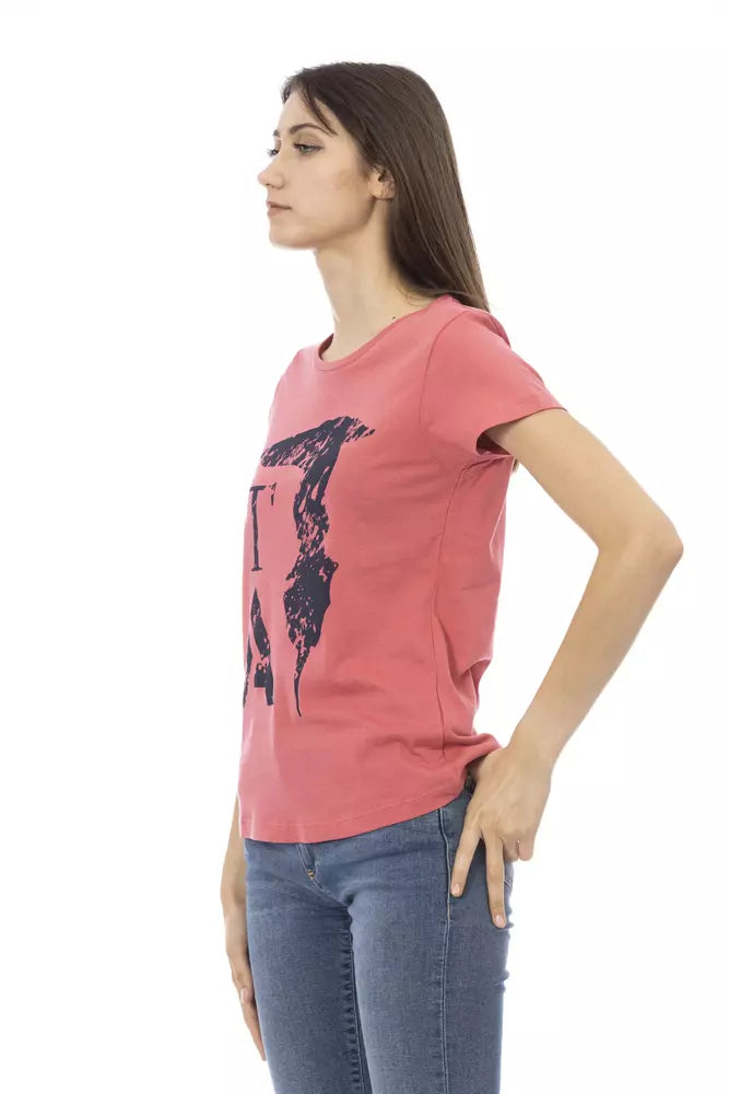 Trussardi Action Pink Cotton Women's Top