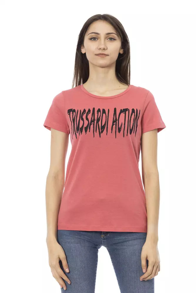 Trussardi Action Rosa Baumwolle Damen Top