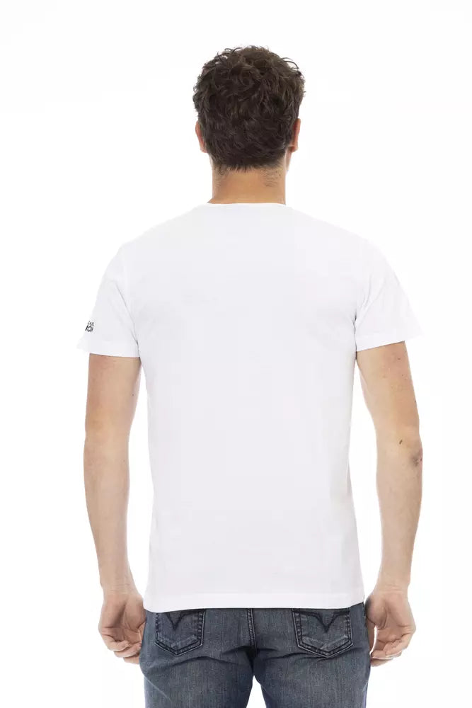 Trussardi Action Weißes Baumwolle Männer T-Shirt