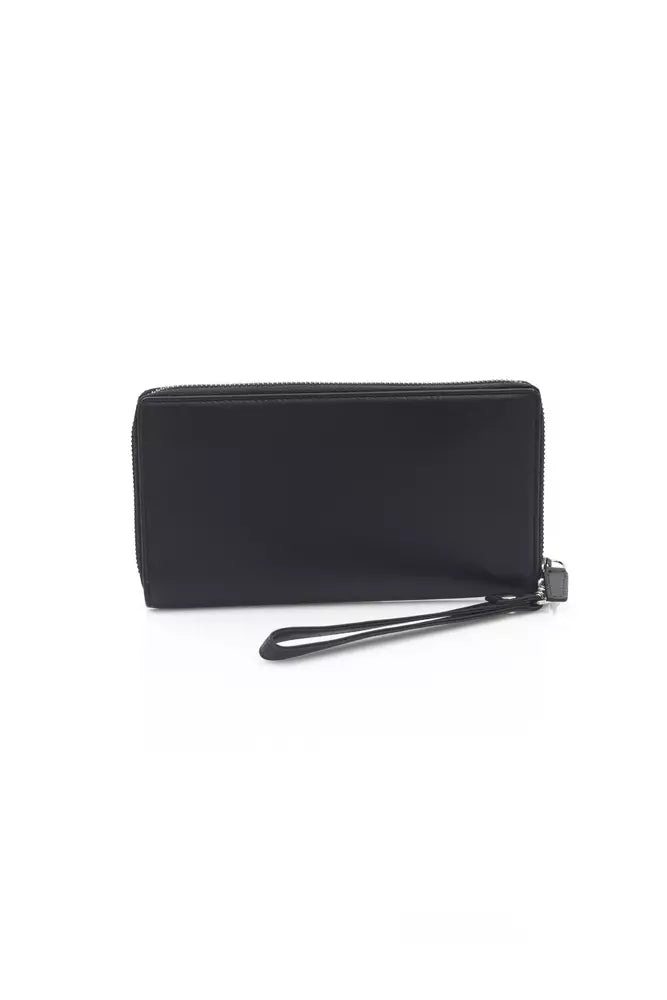 Automobili Lamborghini Black Calfskin Men's Wallet