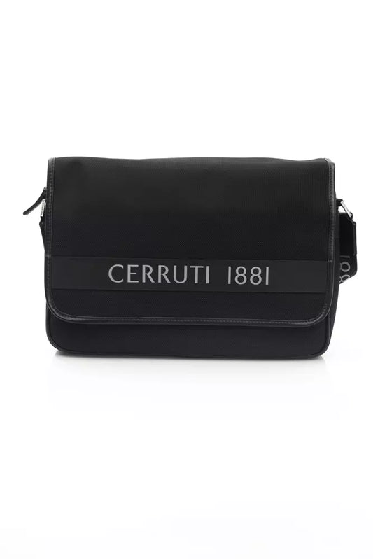 Cerruti 1881 Schwarze Nylon Herren Messenger Bag