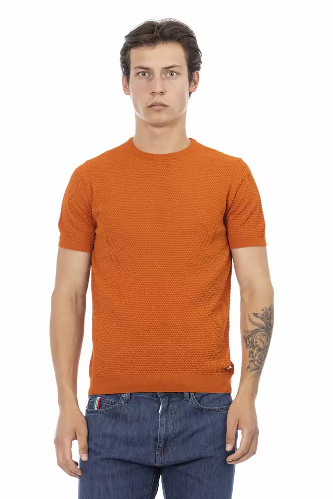 Baldinini Trend Orange Cotton Men's Sweater