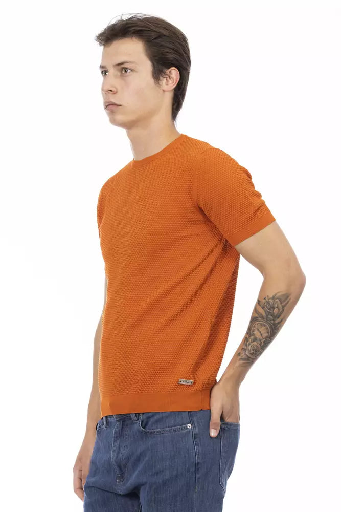 Baldinini Trend Orange Cotton Men's Sweater