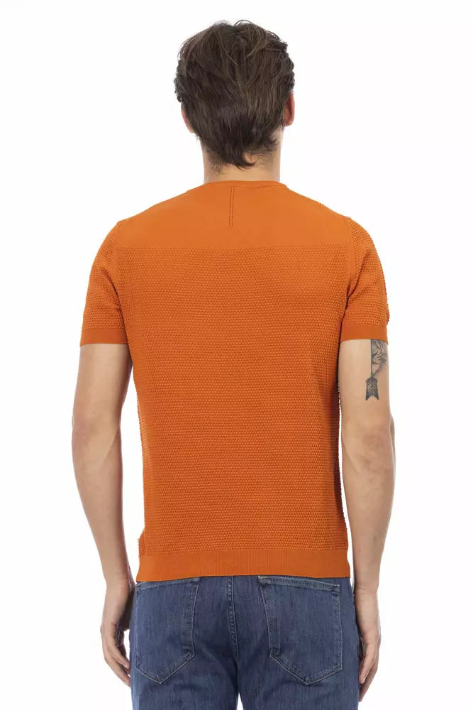 Baldinini Trend Orange Cotton Men's Sweater