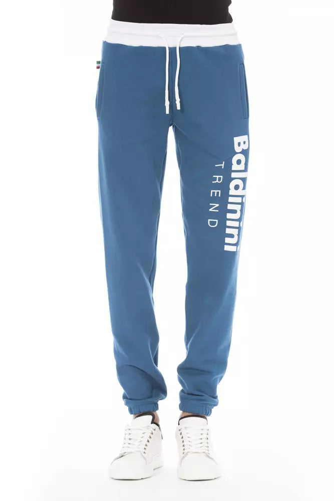 Baldinini Trend Blue Cotton Men's Trousers