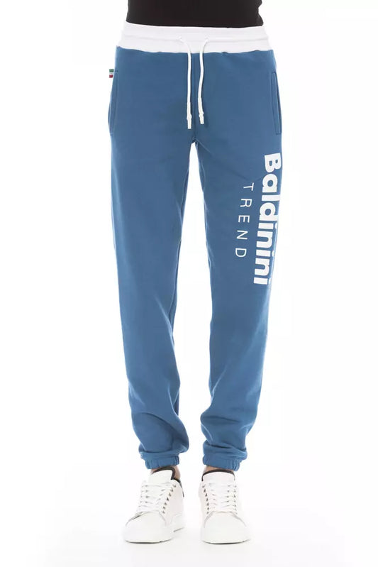 Baldinini Trend Blue Cotton Men's Trousers