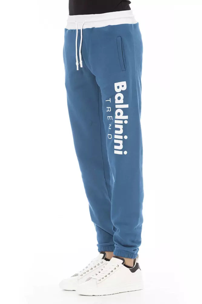 Baldinini Trend Blue Cotton Men's Trousers