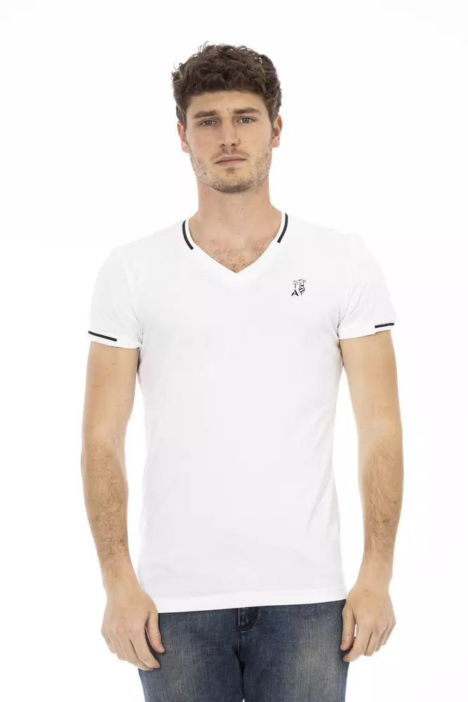 Trussardi Action Weißes Baumwolle Männer T-Shirt