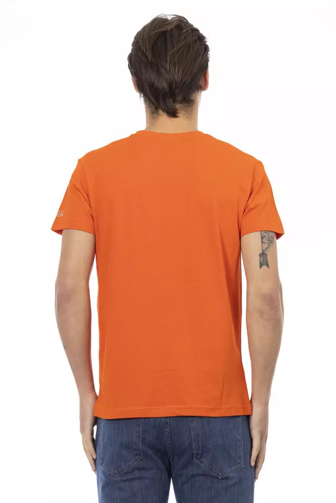 Trussardi Action Orange Cotton Men's T-Shirt