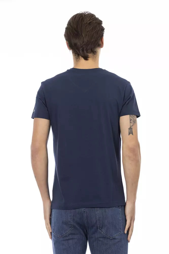 Trussardi Action Blau Baumwolle Männer T-Shirt