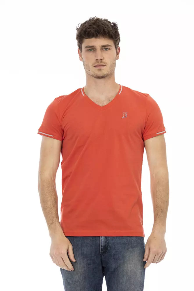 Trussardi Action Orange Baumwolle Männer T-Shirt