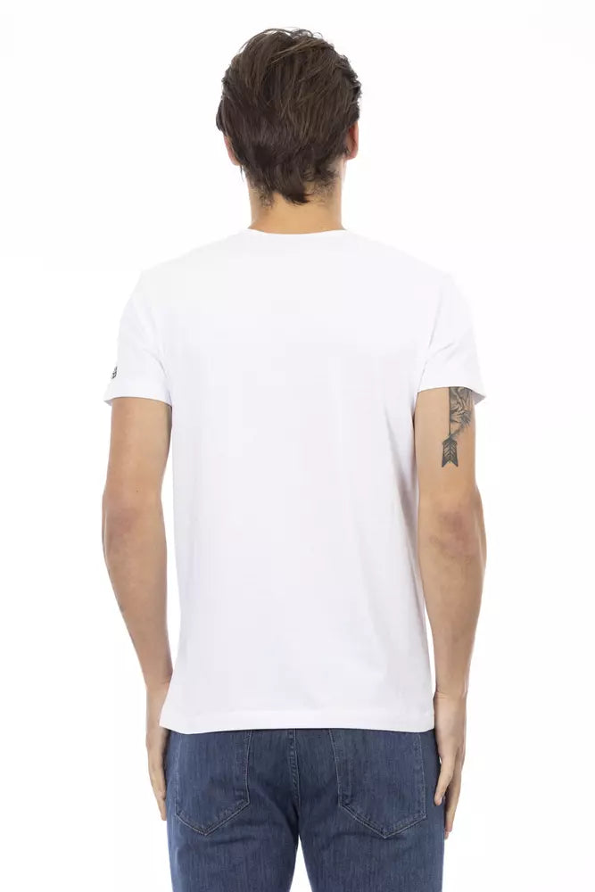 Trussardi Action Weißes Baumwolle Männer T-Shirt