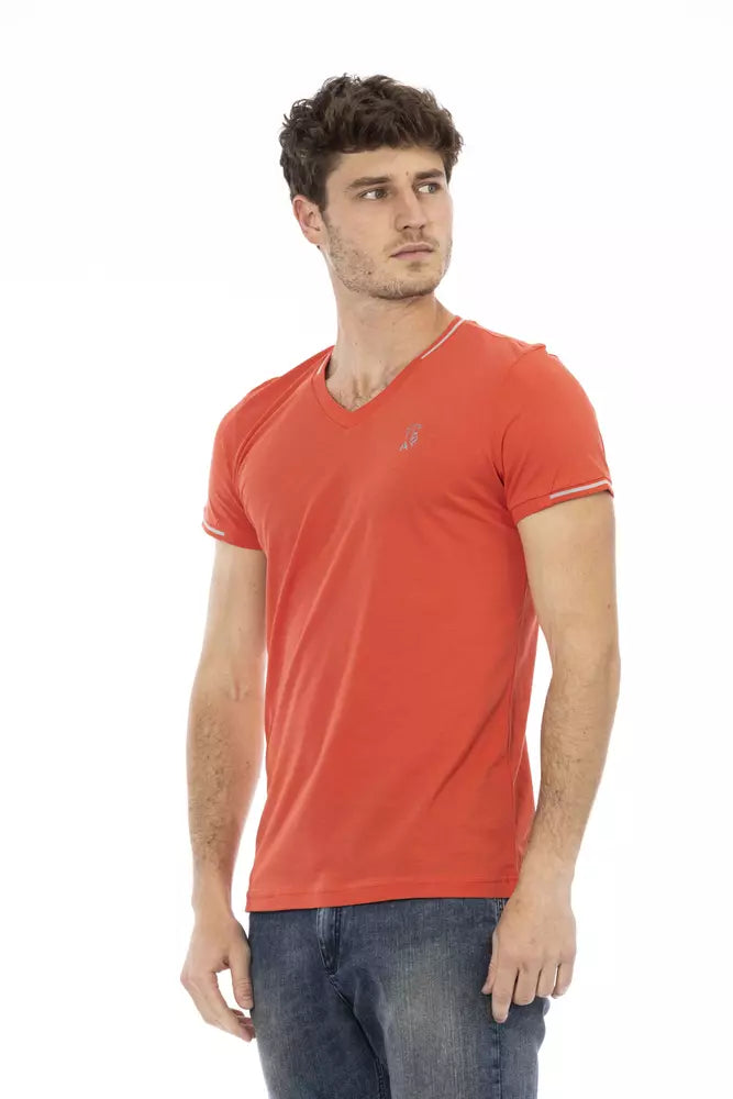 Trussardi Action Orange Baumwolle Männer T-Shirt