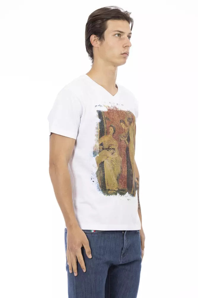 Trussardi Action Weißes Baumwolle Männer T-Shirt