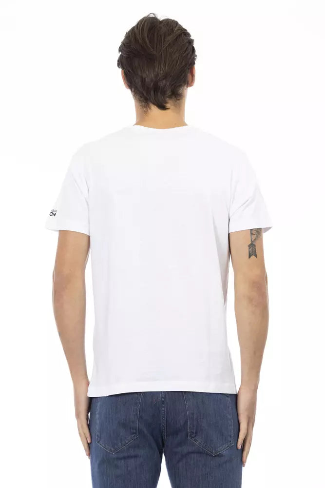 Trussardi Action Weißes Baumwolle Männer T-Shirt