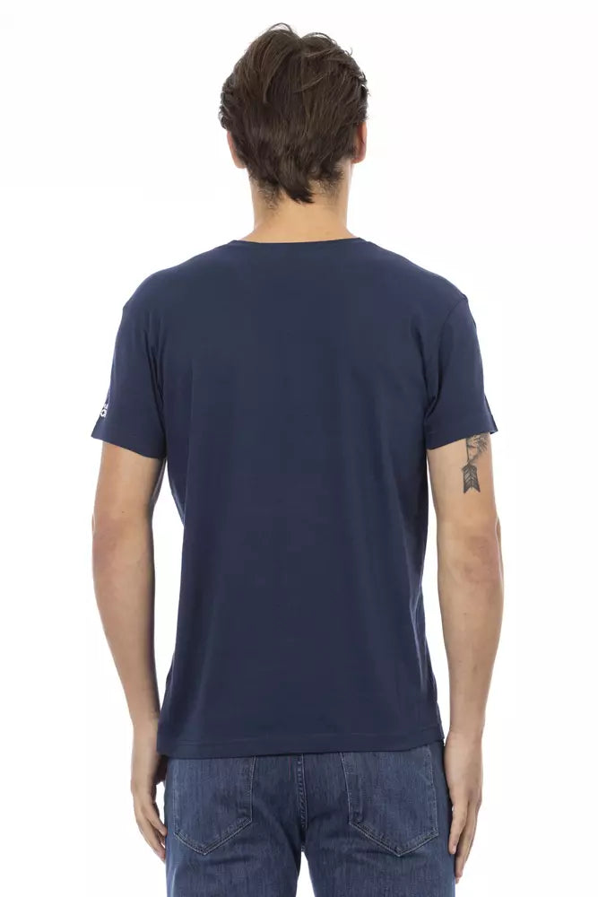 Trussardi Action Blau Baumwolle Männer T-Shirt