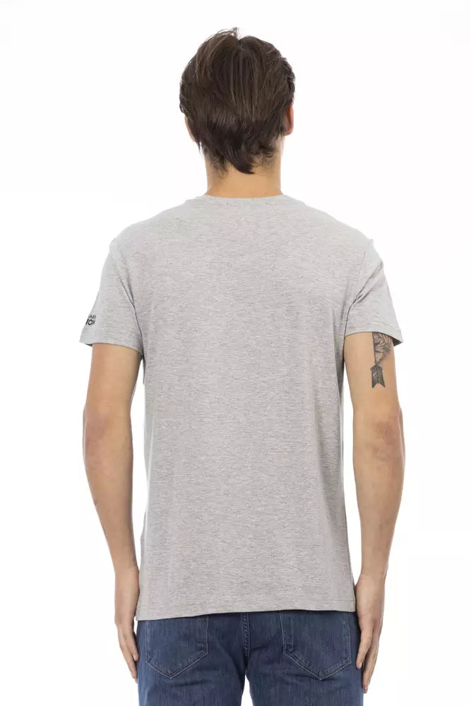 Trussardi Action Grey Cotton Men's T-Shirt