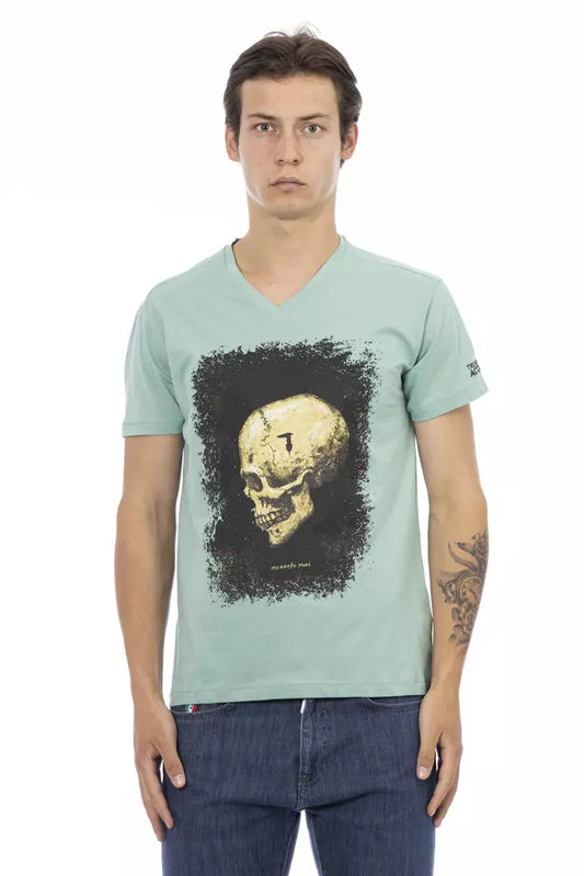 Trussardi Action Grünes Baumwolle Männer T-Shirt