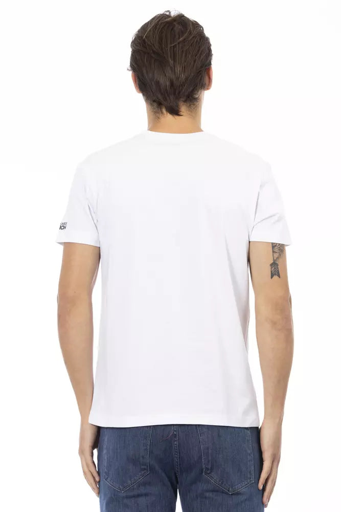 Trussardi Action Weißes Baumwolle Männer T-Shirt