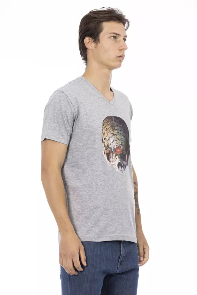 Trussardi Action Grey Cotton Men's T-Shirt