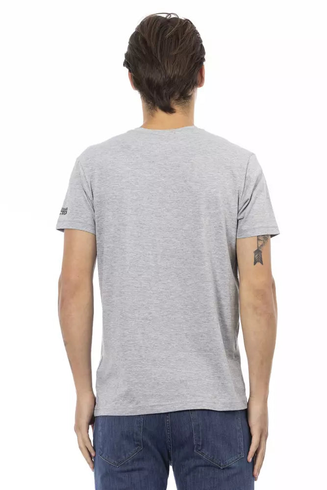 Trussardi Action Grey Cotton Men's T-Shirt