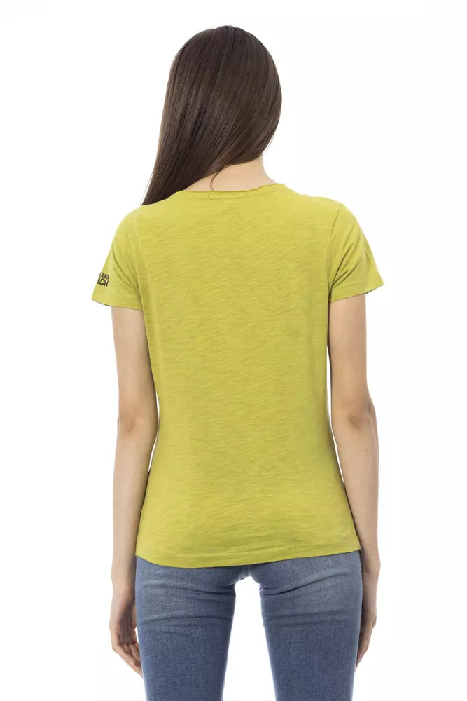 Trussardi Action Green Cotton Top for Women