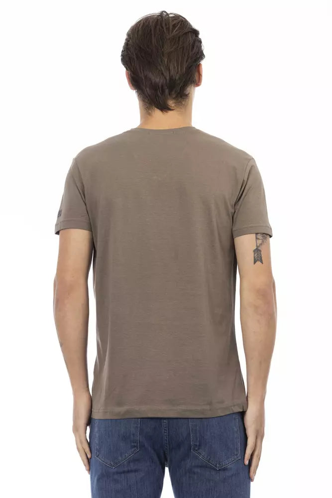 Trussardi Action Brown Cotton T-Shirt for Men