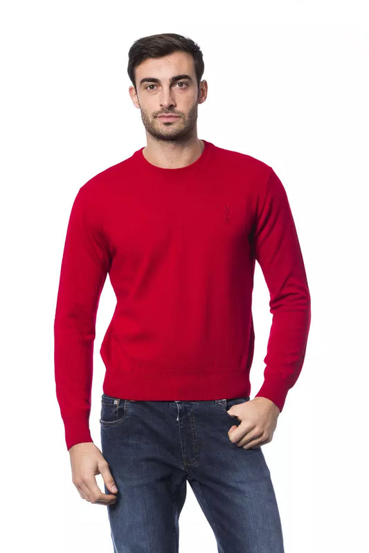 Billionaire Italian Couture Roter Pullover aus Merinowolle für Männer